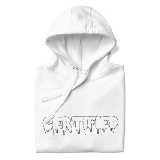 Certified Drip White Unisex Hoodie