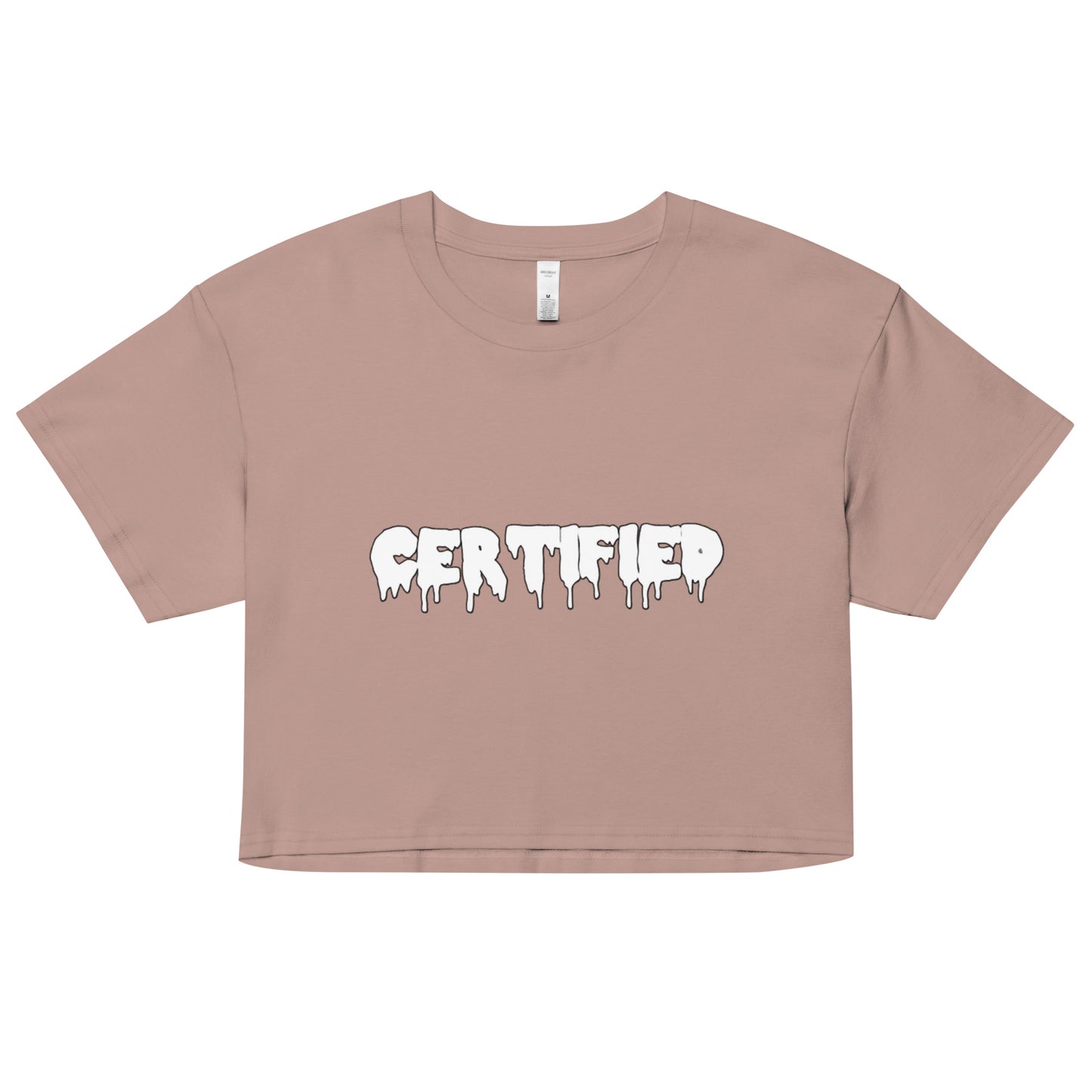 Certified Drip white crop top