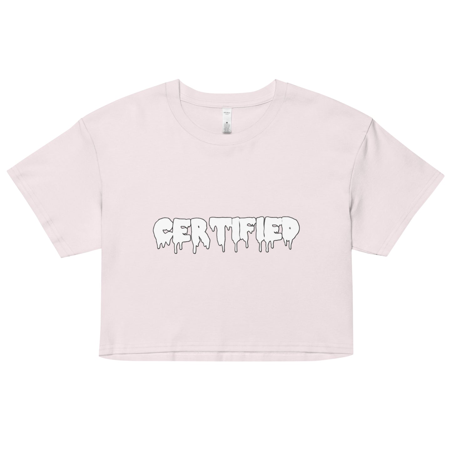 Certified Drip white crop top